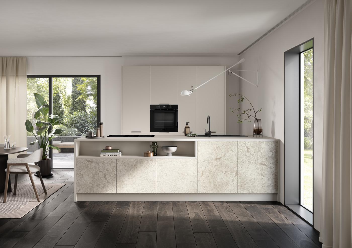 Cuisine ouverte contemporaine